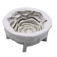 Magideal - Modelo De Fundición De Velas De Peonía, Peonía De Silicona, Aromaterapia, Yeso, Flor Portátil, Fabricación De Jabón De Silicona Para Recuerdos, Bodas,