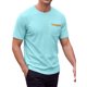 thumbnail image 1 of INSPIRE CHIC Camiseta Casual de Hombre con Cuello Redondo, Bolsillo en el Pecho, Manga Corta, Elástica, Talla XXL, Azul Claro, 1 of 5