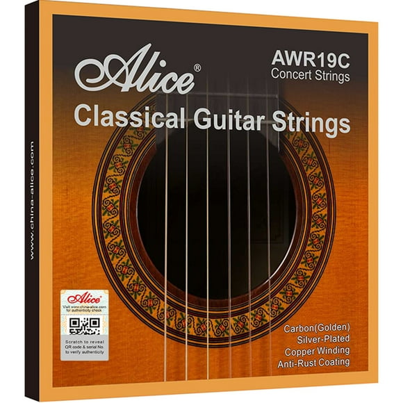 Cuerdas Alice Awr19c-h Carbono Cobre Plata, Concierto