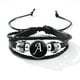 thumbnail image 3 of Stackable PU Leather Chain Bracelet - 26 English Letter Pattern - Perfect Birthday Gift for Personality Lovers!, 3 of 5