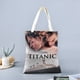 thumbnail image 2 of Titanic Movie Bolso de tela con estampado de lienzo para mujer, bolsa de compras reutilizable y estética, con cremallera interior, regalo para mujer,40*40cm., 2 of 6