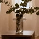 thumbnail image 1 of Florero de Vidrio Anillo Ambar Gastado Figura Deco, 1 of 11