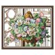 thumbnail image 3 of Kit de cruz de estampado de flores preimpreso Kit de punto de cruz estampado Needlework Craft, 3 of 5