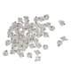 thumbnail image 3 of Bola de cristal facetada transparente 100x perlas bolas colgantes encantos blanco, 3 of 4