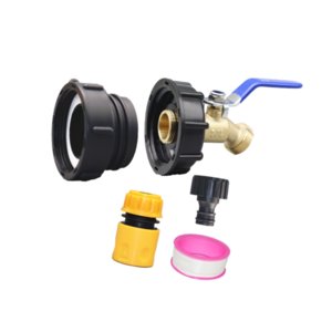 Ioensy - Adaptador De Contenedor Ibc, Válvula De Grifo De Manguera De Latón, Fácil Instalación, Accesorios De Contenedor Ibc De 62 Mm