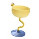 thumbnail image 4 of Tazas De Yogur Con Patas, Copa Bonita Para Fiestas De Bebidas De Leche, Base Amarilla Y Azul, 4 of 5