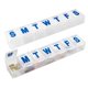 thumbnail image 1 of Organizador de Pastillas MEDca Semanal 7 Días Extra Grande, Pack de 2, Letras Grandes y Braille, Plástico sin BPA, 1 of 9