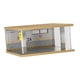 thumbnail image 4 of Gabinete De Exhibición De Coche De Juguete De Escena De Estacionamiento 1:32 De Madera Decoración De Bricolaje Con Luz 2 Puntos 2A, 4 of 5