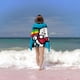 thumbnail image 2 of Pochacco Toalla de playa de secado rápido con diseño temático, regalo para mujeres y niñas, ideal para cumpleaños, fans, amantes de la música, uso en la playa o al aire libre, 78 × 180 cm, 2 of 6