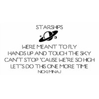 Rienda Libre Graphics - Decomural Nicki Minaj Starships Song Lyrics Ws-34093