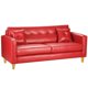 thumbnail image 2 of Sofa New Retro 3 Cuerpos Pu 01 Rojo, 2 of 5