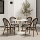 thumbnail image 3 of Pack de 4 Sillas Bistro Parisina Rattan - Blanca con negro, 3 of 7