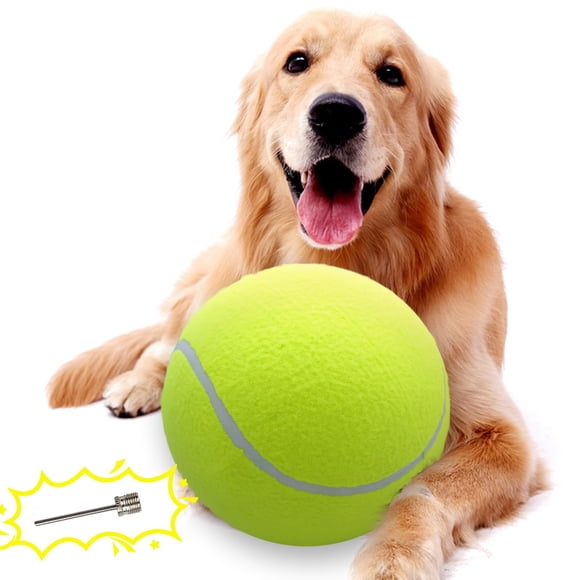 Pelota de tenis gigante para perros Banfeng 24 cm con aguja
