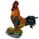 thumbnail image 4 of Resina Gallo Estatuilla Jardín Patio Adorno Granja Animal Decoración Rojo Marrón, 4 of 5
