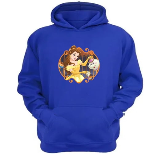 Polerón Canguro Bella Azul Talla S Unisex