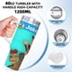 thumbnail image 5 of ¡Jakers! Las Aventuras de Piggley Winks Vaso aislado de acero inoxidable con asa, diseño temático, regalo para familia, amigos y fans; incluye pajita y encaja en el portavasos estándar, 40 oz, 5 of 6