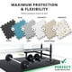 thumbnail image 4 of Juego de pisos para gimnasio BeMaxx, espuma suave EVA entrelazada, 18 piezas, 4 of 8