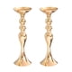 thumbnail image 3 of 2 Candelabros De Metal Con Soporte Largo, Jarrón De Flores Dorado-M, 3 of 5