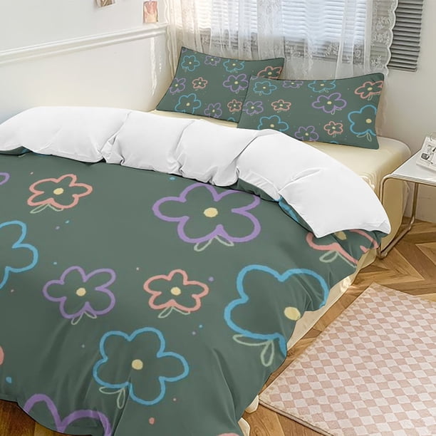 Bear Funny Bear 3-Piece Twin Bed Set Fade-Resistant Microfiber