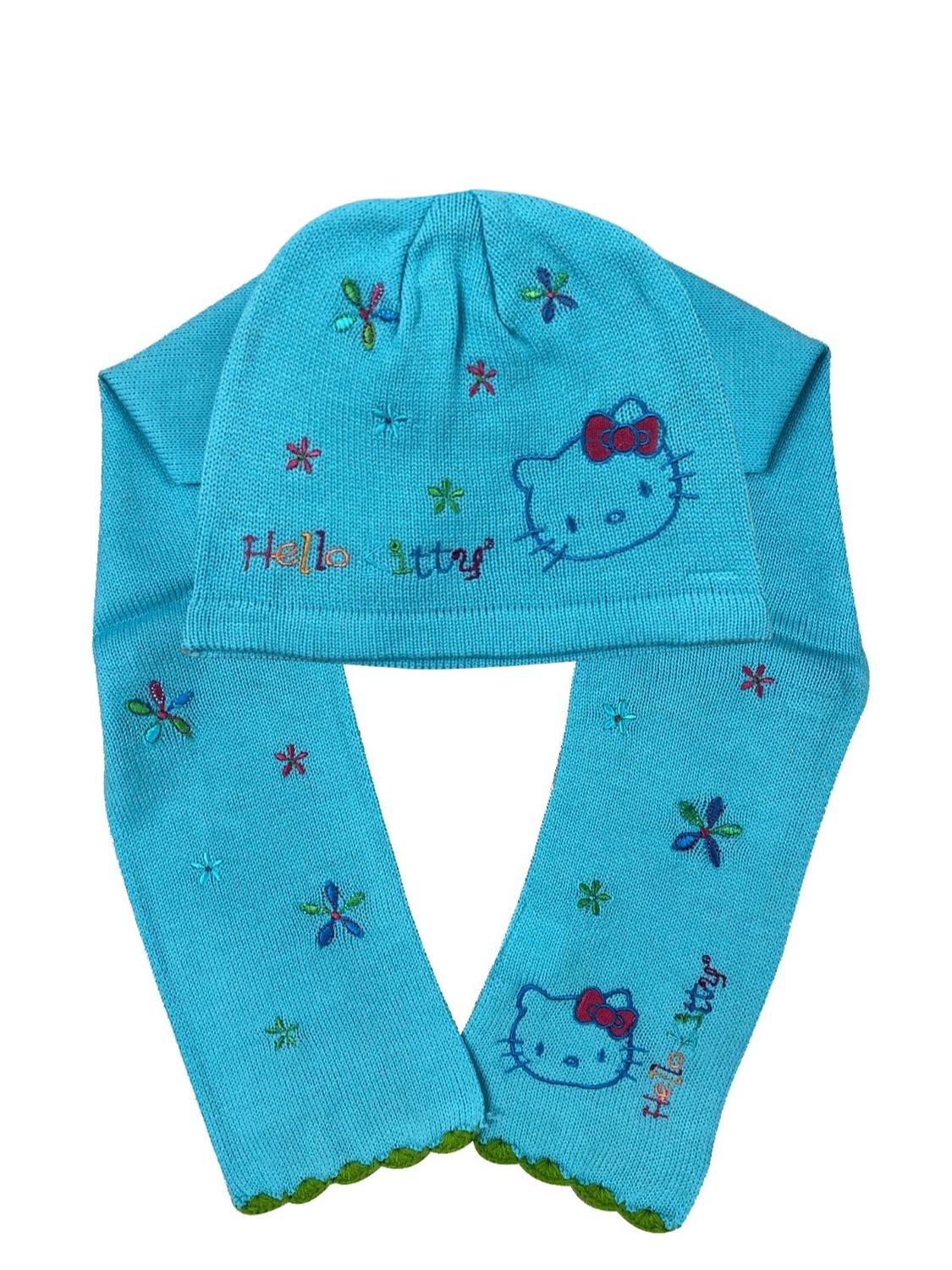Pack Gorro+Bufanda Niña Hello Kitty Turquesa Talla Única