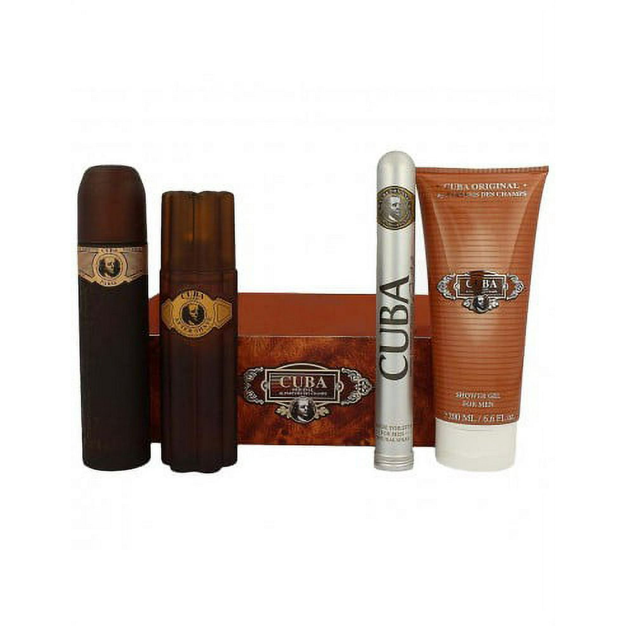 Cuba - Perfume Gold Estuche 4pzas Edt 100ml + Edt 35ml + Af.shave 100ml + S.gel 200ml