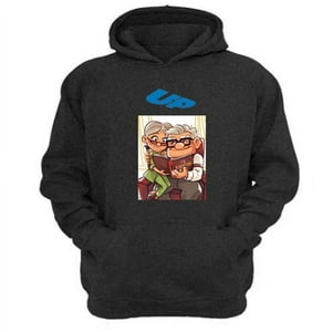 Genérico - Polerón Canguro Película Up Gris Oscuro Talla M Unisex