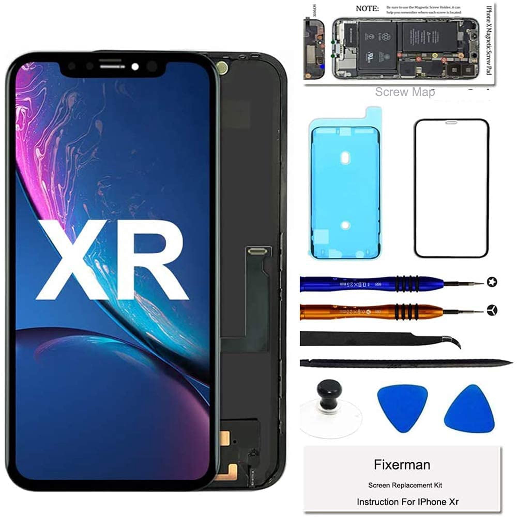 Reemplazo De Pantalla Fixerman Para Iphone Xr De 6.1 Pulgadas Lcd