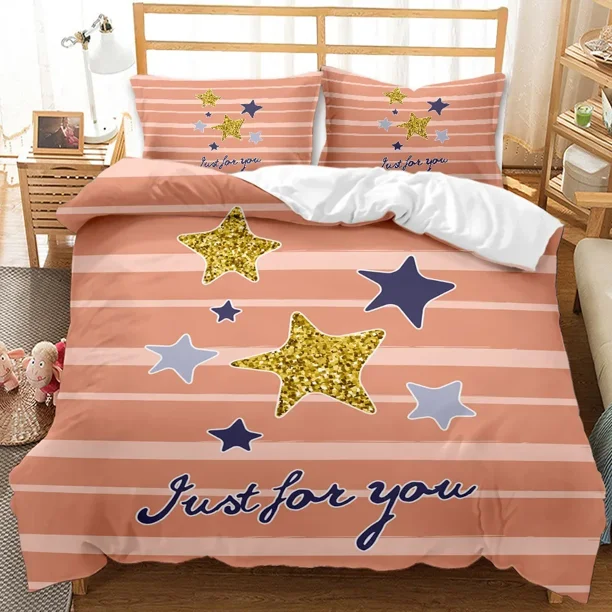 x1690 Bed SheetsCartoon Dinosaur Duvet Cover Yellow Animals Bedding Set for Kids Boys Girl Wildlife Soft /Polyester Quilt Cover 3-Piece Bedding Set (1 Duvet Cover + 2 Pillow Shams) nj1690