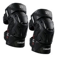 Ioensy - 2X Rodilleras Moto K01-3 Para Motocross Racing Reflective Black