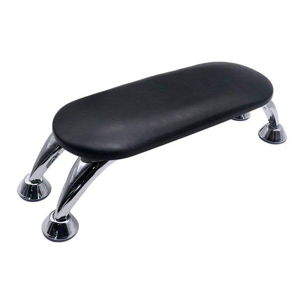 Almohada para manicura, reposabrazos para uñas, reposabrazos para manicura, reposabrazos de cuero lavable para uñas, soporte para brazos para salón de Negro