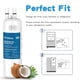 thumbnail image 2 of Reemplazo de filtros de agua para refrigerador Fancial, compatible con Whirlpool, paquete de 3, 2 of 6