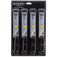 Set 4 Cuchillos Steak Corte Y Estilo Premium Black Bull - Ps