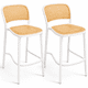 thumbnail image 1 of Pack 2 Taburetes Delta Piso De Bar O Terraza 66cm Blancos, 1 of 6