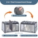 thumbnail image 2 of Transportadora grande y suave para gatos Lawfery, con dos compartimentos y privacidad, 2 of 8