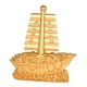 thumbnail image 1 of Escultura Presente Del Ornamento Del Velero De Oro Para La Mesa Decorativa Del Restaurante, 1 of 5