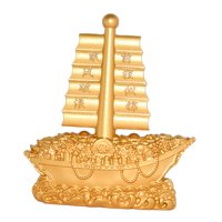 Bothyi - Escultura Presente Del Ornamento Del Velero De Oro Para La Mesa Decorativa Del Restaurante