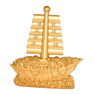 Bothyi - Escultura Presente Del Ornamento Del Velero De Oro Para La Mesa Decorativa Del Restaurante