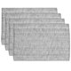 thumbnail image 1 of Juego de 4 unidades de la colección Sweet Home de Placemats, 100% algodón, color gris, 1 of 4