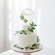thumbnail image 5 of Cake Topper Comprometidos De Madera Rústico Con Hojas Verdes, 5 of 7