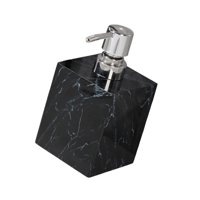 Bothyi - Dispensador De Jabón Rústico, Botella De Loción Con Bomba Vacía Para Cocina, Baño, Baño, Color Negro Y Plateado