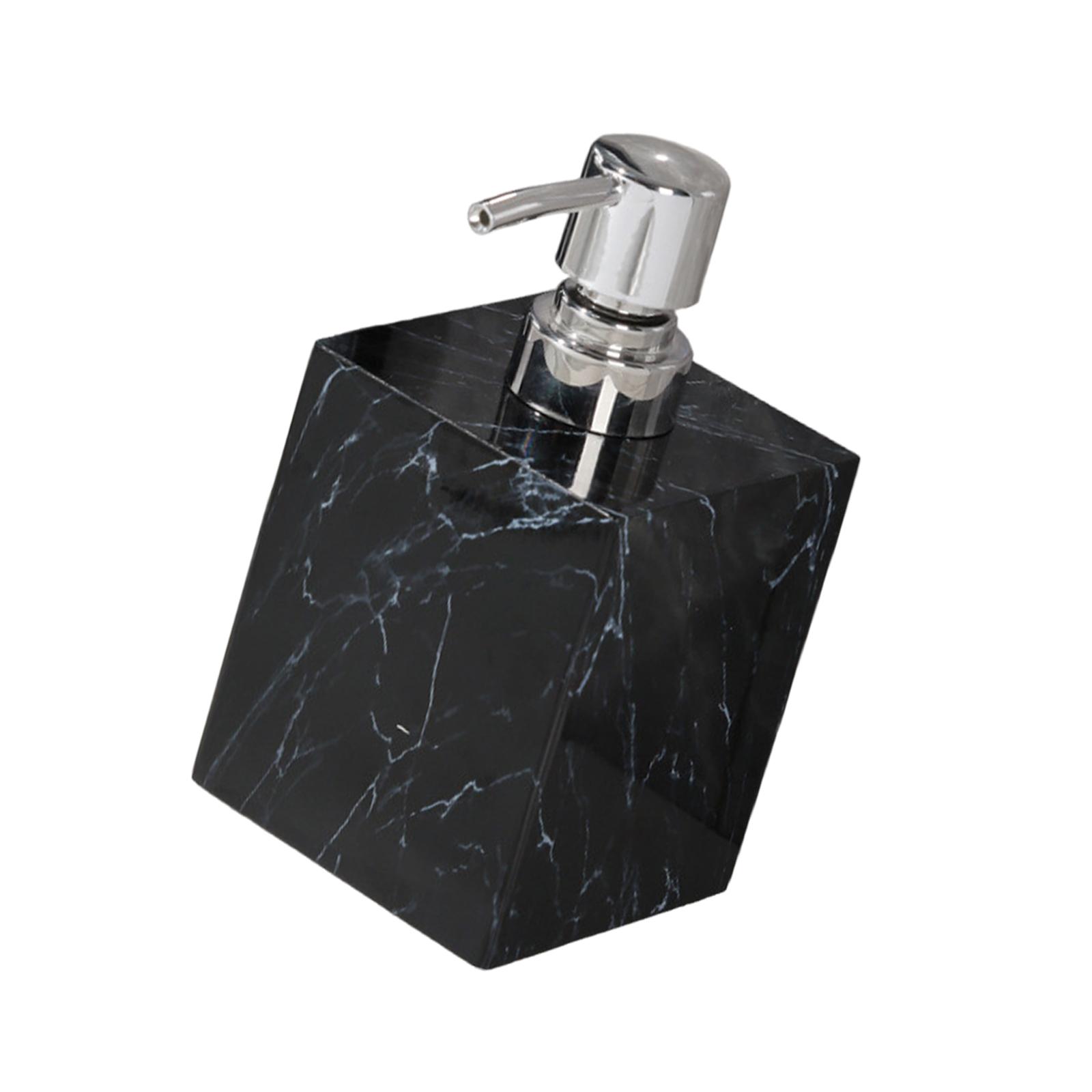 Bothyi - Dispensador De Jabón Rústico, Botella De Loción Con Bomba Vacía Para Cocina, Baño, Baño, Color Negro Y Plateado