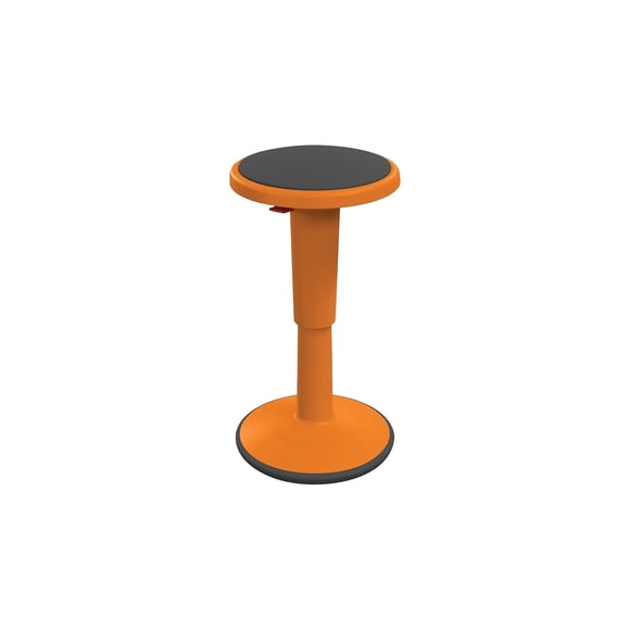 Taburete MooreCo Hierarchy Grow Tall de plástico naranja 43-61 cm