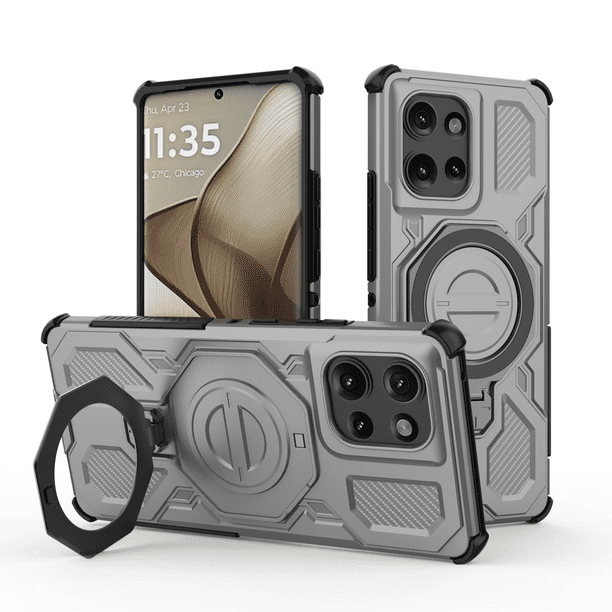 Funda FOXDOCK para Motorola Edge 50 5G , magnética, ligera, soporte 360°, antigolpes