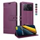 thumbnail image 1 of Premium Wallet Case for Xiaomi Poco X6 Pro with Card Slots & Kickstand, Flip Cover Purple, 1 of 6