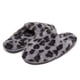 thumbnail image 2 of Pantuflas Laura Ashley de Felpa con Espuma de Memoria y Estampado Animal Gris, 2 of 5