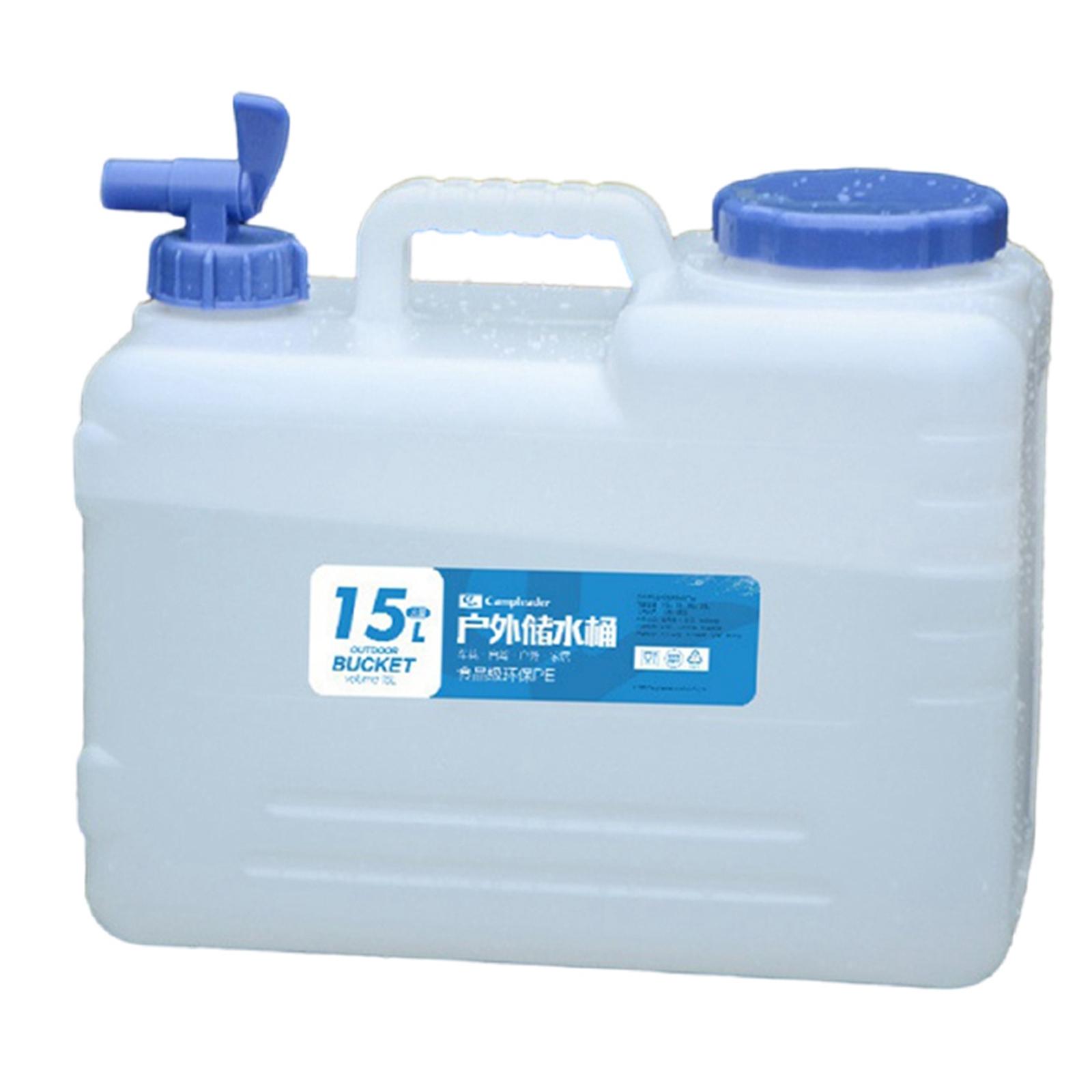 Magideal - Recipiente De Agua Con Grifo, Almacenamiento De Alimentos, Jarra De Almacenamiento De Agua Para Para Caminatas Al Aire Libre Y , Po , 15L