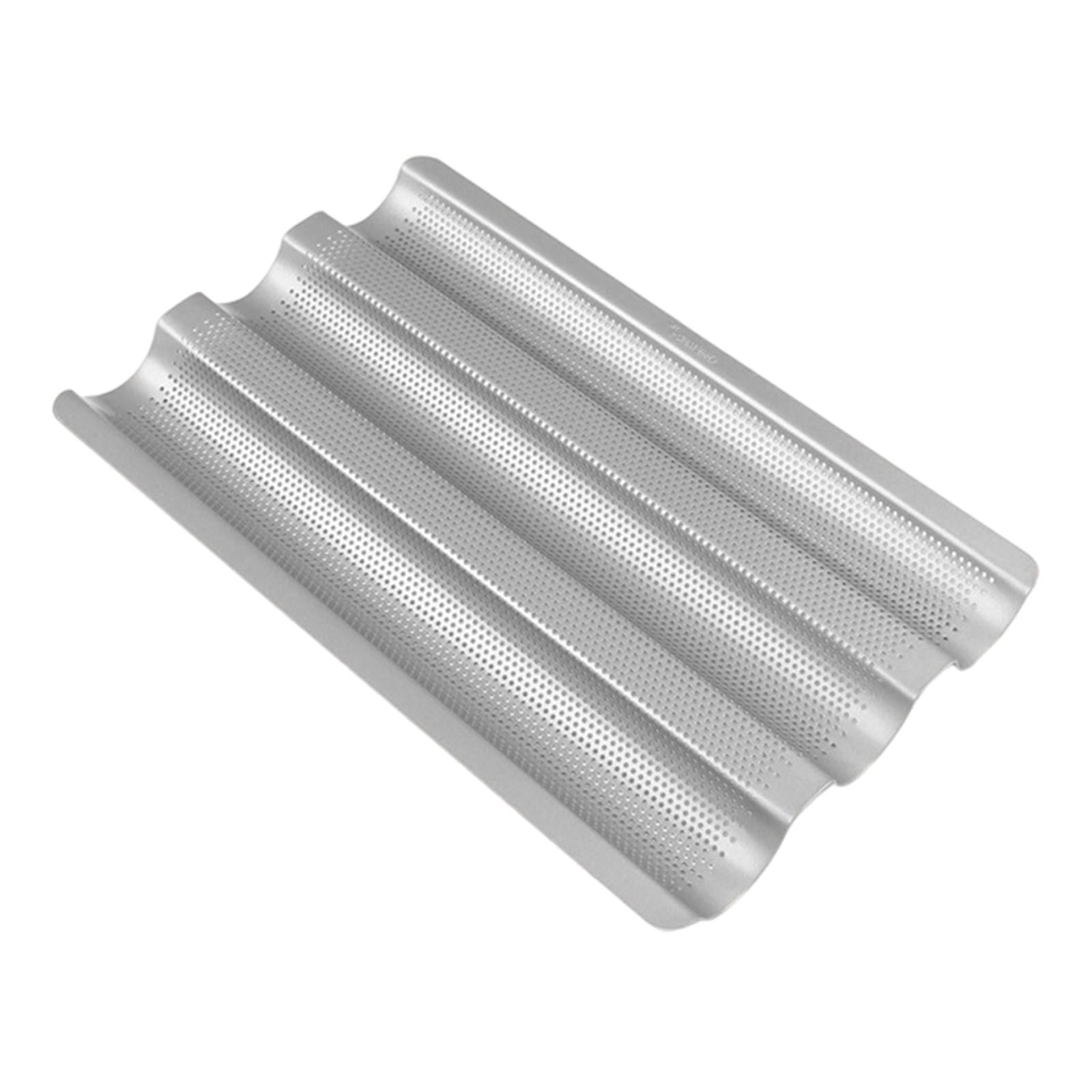 Magideal - Moldes Para Hornear Pan Francés, Bandeja Reutilizable Multiusos Para Hornear Pan, Bandeja Para Hornear Para El Hogar, Restaurante, Cafetería, Utensili