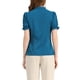 thumbnail image 3 of INSPIRE CHIC Blusas de Mujer de Color Sólido con Lazo en el Cuello, Mangas Cortas, para Regreso a Clases y Trabajo, Azul Pavo Real XL, 3 of 7