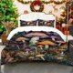 thumbnail image 1 of with Fantasy Colored Mushrooms Printed Duvet Cover Set Essential Bedding for All Seasons Includes Duvet Cover And Two Pillowcases Perfect Gift for Family And Fr, 1 of 1
