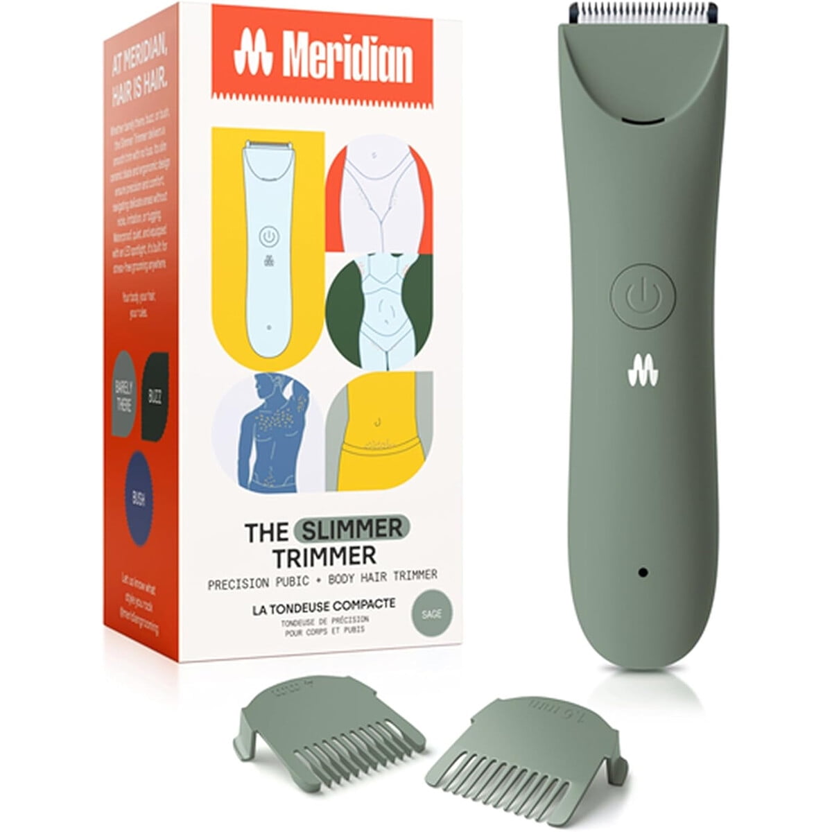 Depiladora Eléctrica Meridian Slimmer Trimmer Bikini Usb-c